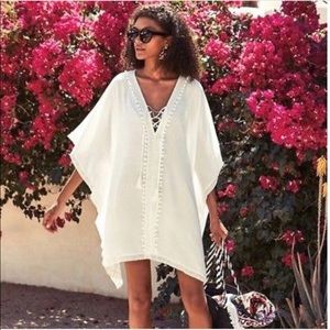 Bindya White Swim Beach Cover Up